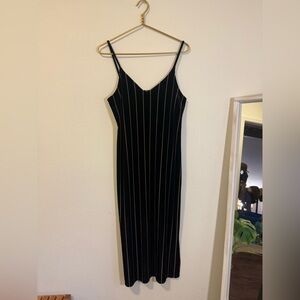 Leith Velour Midi Dress Small